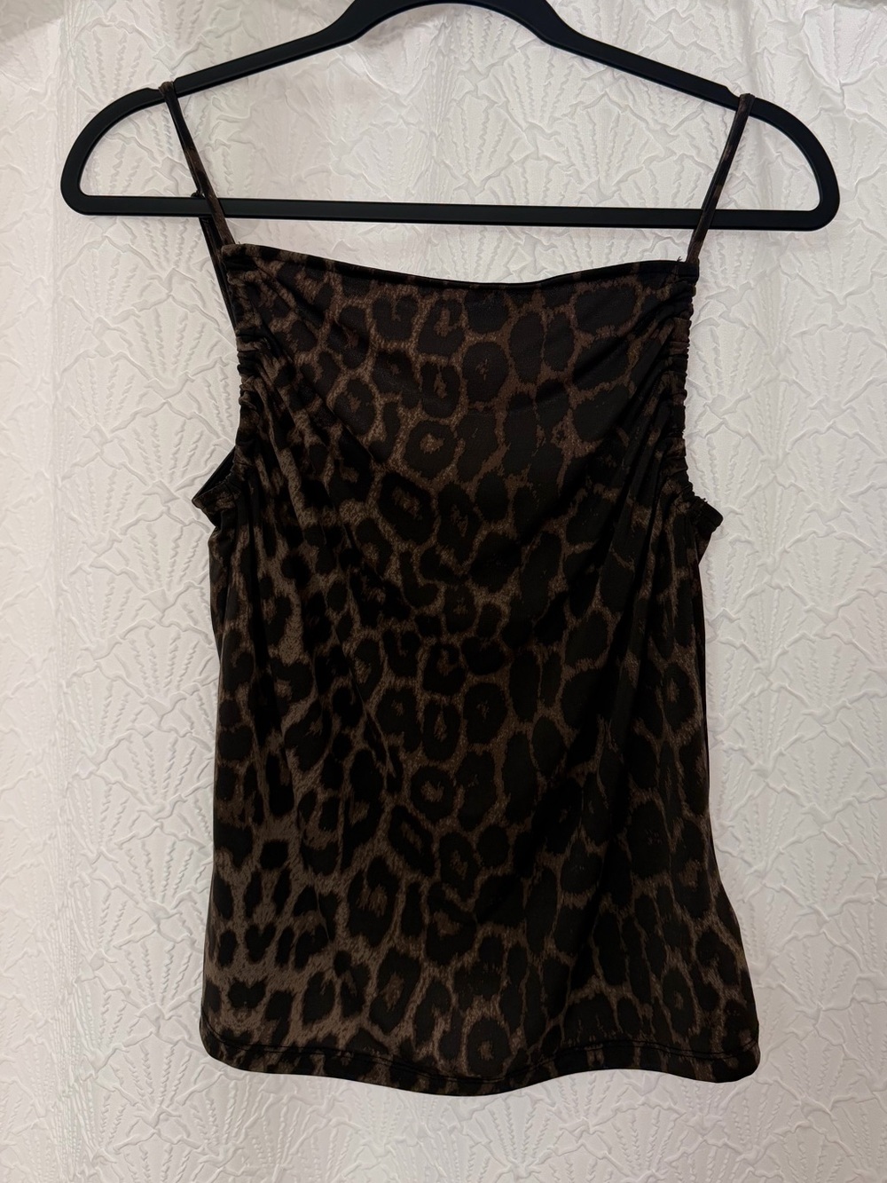 H&M Brown Leopard Print Cowl Neck Camisole